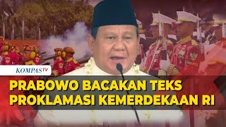 Download lagu Tak Biasa! Presiden Prabowo Perdana Bacakan Teks Proklamasi Kemerdekaan RI di HUT ke-80 RI mp3