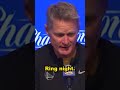 Steve Kerr on Warriors win against Lakers ? #shorts