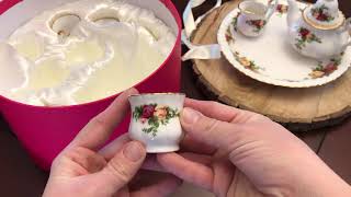 Royal Albert old country roses miniature tea set