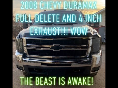 2008 Chevy 3500HD 6.6 LMM Gets full delete and Straight Exhaust!!#chevy #chevytrucks #duramax 