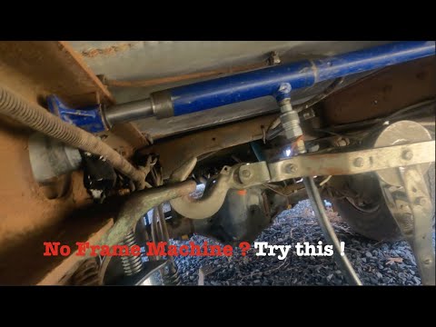 How To Straighten A Frame On A Full Frame Truck At Home With Hand Tools, DIY Frame Repair   4K