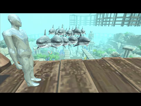 [EPIC] DEATH RUN FPS IN THE OCEAN MONUMENT- Animal Revolt Battle Simulator