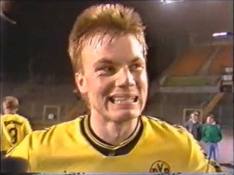 1989 Fortuna Düsseldorf - Borussia Dortmund 1:1 | Interv. Horst Köppel, Thomas Helmer, Andy Möller