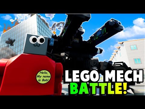 LEGO MECH BATTLE IN LEGO CITY?! (Brick Rigs Gameplay & Roleplay)