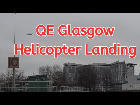 Helicopter Landing, Queen Elizabeth Hospital Glasgow