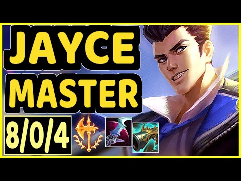 JAYCE - 8/0/4 KDA GAMEPLAY - BR Ranked MASTER