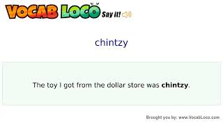 Video thumbnail for chintzy