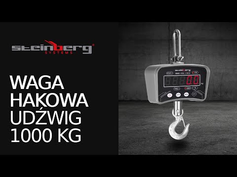 Video - Waga hakowa - 1000 kg / 0,2 kg - LED - cyfrowa