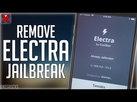 How To REMOVE/UNINSTALL Electra Jailbreak iOS 11 - 11.1.2 Without Restoring iPhone iPad iPod