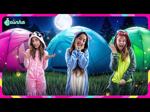 WE HAD A CAMPING PAJAMA PARTY IN YOUR COLOR AND STRANGE THINGS HAPPENED