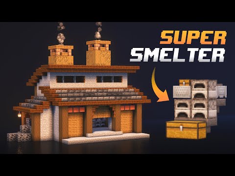 Minecraft Super Smelter Tutorial | Fully Automatic, Compact Design!