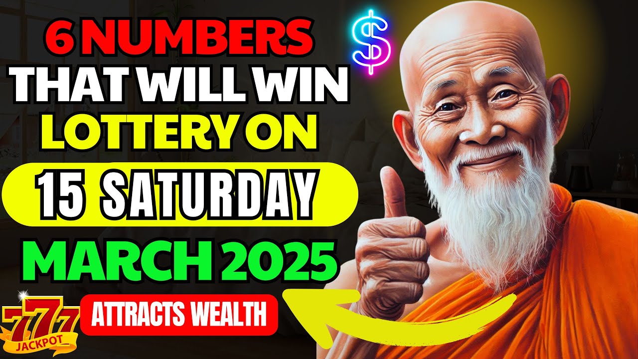Lucky Numbers: 6 NUMBERS TO WIN JACKPOT LOTTERY on Sunday 5th January 2025 | Buddhist Teachings