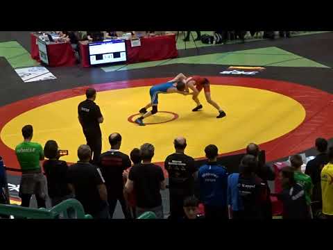Carlo Weist (SV Halle) - Tyson Krug (RSV Schuttertal) B-Jugend 48kg Freistil DM 2023 Frankfurt/Oder