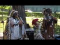 Индейская этническая музыка на улицах Петергофа 