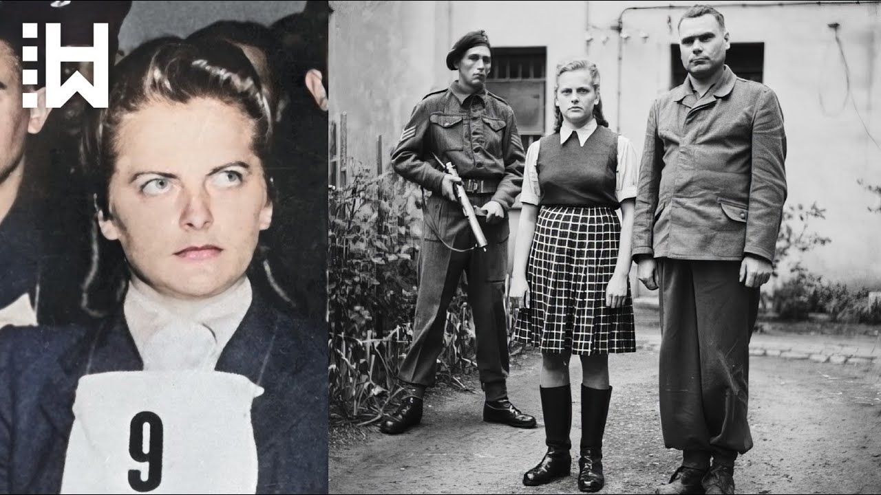 Execution of Irma Grese who had her head pushed into toilet by inmates she whipped at Auschwitz