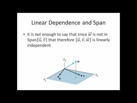 Elementary Linear Algebra: Facts about Linear Independence