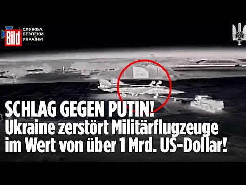 UKRAINE: Schlag gegen Putin! Sicherheitsdienst meldet Zerstörung von 15 Russen-Militärflugzeugen!