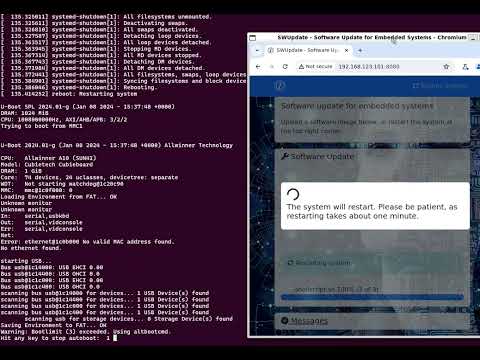 SWupdate local web server interface demo