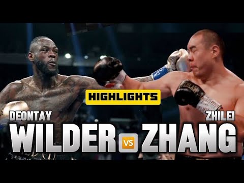 DEONTAY WILDER VS ZHILEI ZHANG HIGHLIGHTS KNOCKOUT