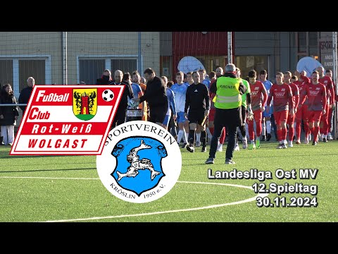 12.Spt. FC Rot-Weiß Wolgast : SV Kröslin 1950 2:0 LL Ost MV
