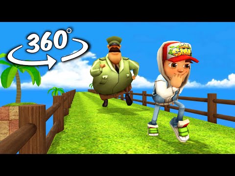 Subway Surfers 360° chase you But it's 360 degree video #2