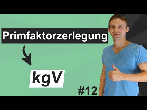 Das kleinste gemeinsame Vielfache (kgV) mit der Primfaktorzerlegung bestimmen | Einfach erklärt |#12