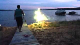 Lisa lights up the sky