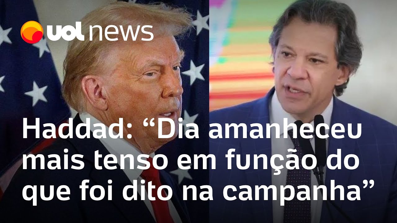 Haddad sobre Trump: Dia amanheceu mais tenso em função do que foi dito na campanha