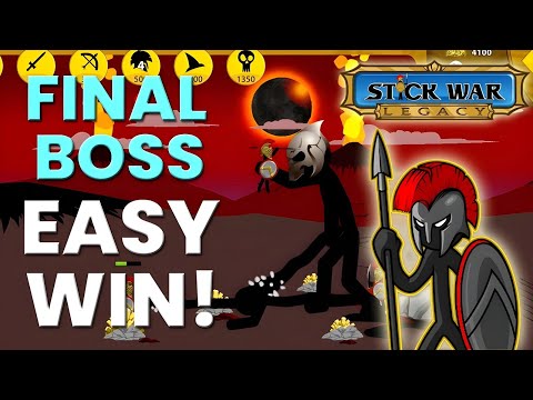 Stick War: Legacy INSANE Easy Win vs Final Boss - Last Stand