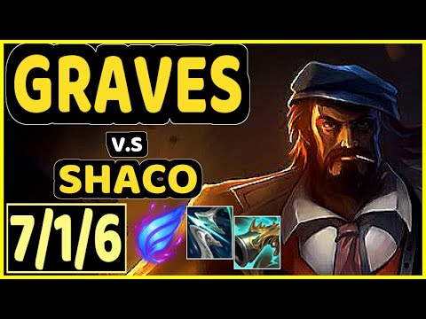 SELFMADE (GRAVES) vs SHACO - 7/1/6 KDA JUNGLE GAMEPLAY - EUW Ranked MASTER