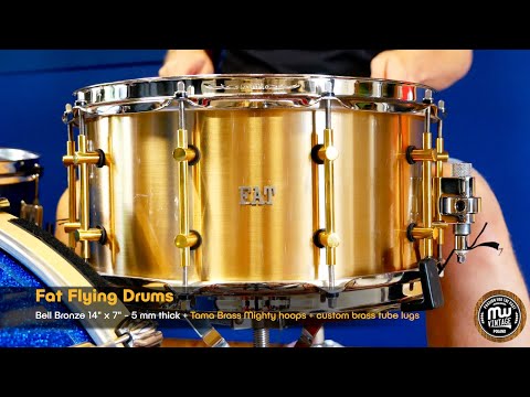 MW-Vintage.pl - FAT Flying Drums Bell Bronze 14" x 7" - 5 mm thick 4K