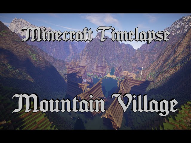 Epic Mountain Village Minecraft Map