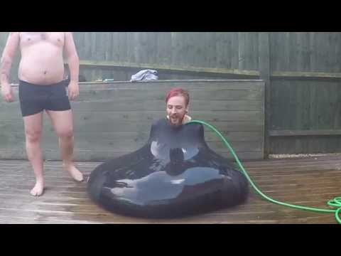 6ft Climb In Water Balloon!