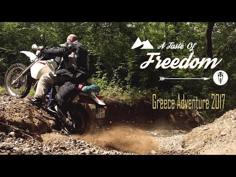 A TASTE OF FREEDOM: Greece 2017 (English) || DR650 Enduro Motorcycle Adventure
