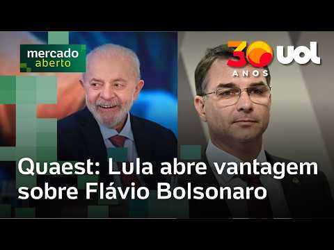 Lula lidera contra Flávio Bolsonaro no 1º e no 2º turno, diz Genial/Quaest