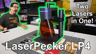 The Worlds First Dual Laser Engraver | 10w diode + 2w infrared - LaserPecker LP4 Review