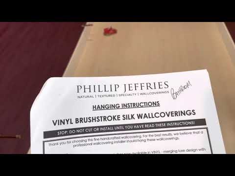 Phillip Jeffries brushstroke silk wallpaper