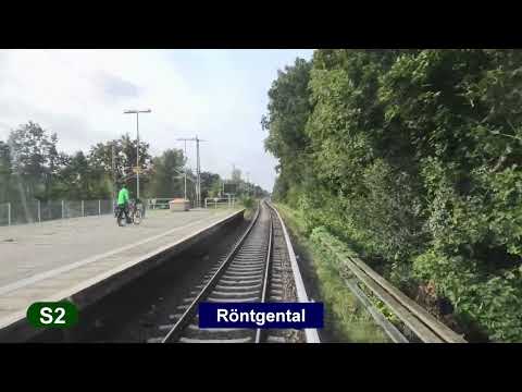 S-Bahn Berlin 2023 Linie S2 - Führerstandsmitfahrt