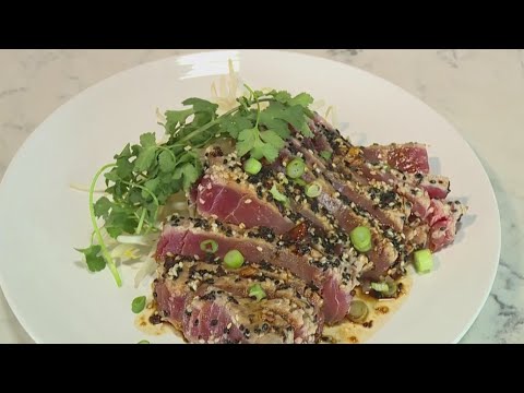 How to make seared ahi tuna tataki