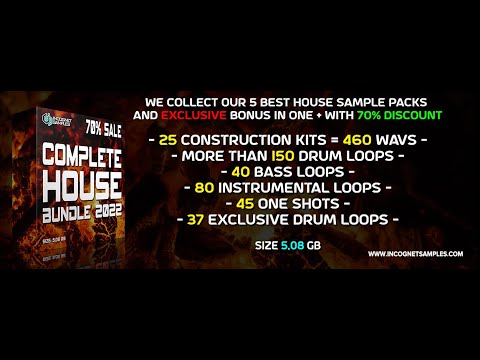 Complete House Bundle 222 with 70% Discount OUT NOW on Incognet Samples [Toolroom Samples]