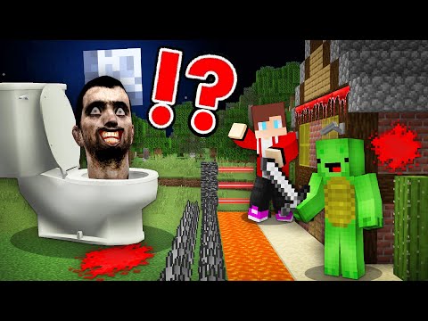 Scary SKIBIDI TOILET vs JJ and Mikey Security House Base in Minecraft Challenge - Maizen