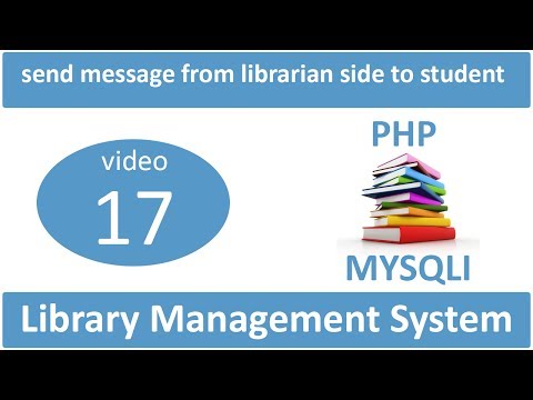 send message from librarian side to student in LMS