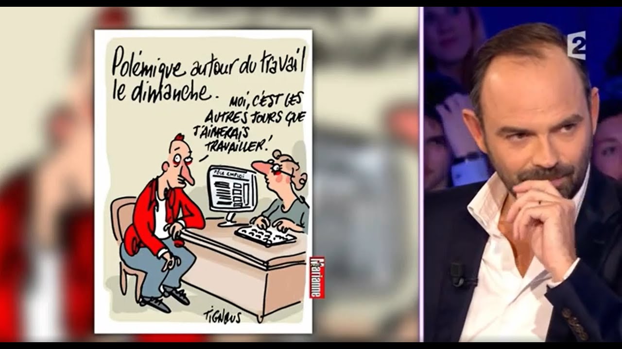 Edouard Philippe et les dessins du 13 décembre 2014 - On n'est pas couché #ONPC