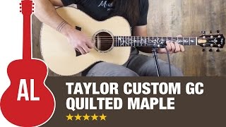 Video thumbnail for Taylor Custom Grand Concert with Quilted Maple by Acoustic Letter