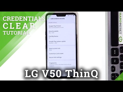 How to Clear Credentials in LG V50 ThinQ – Remove Credentials Storage