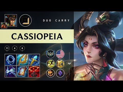 Cassiopeia Carry vs Ezreal - NA Challenger Patch 25.23