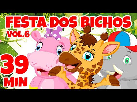 Festa dos Bichos Vol. 6 - Giramille 39 min | Desenho Animado Musical