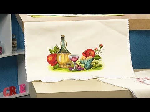 PANO DE COPAS UVA COM TRANSPARÊNCIAS - BETH MATTEELLI