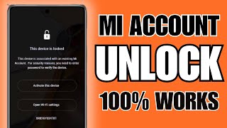 Remove Mi Account Permanently | 2025 Method | Xiaomi | Redmi | Poco