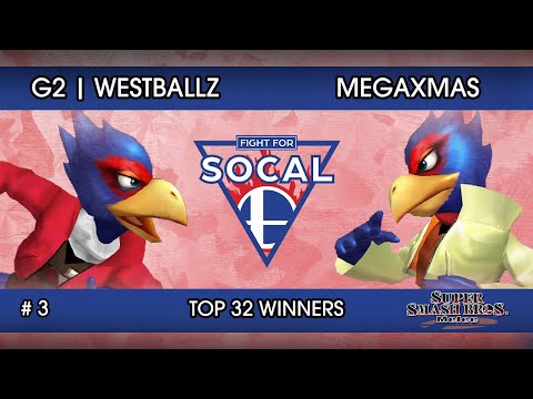 Fight For SoCal 3 - G2 | Westballz (Falco) VS MegaXmas (Falco) - SSBM - Top 32 Winners (Round 1)